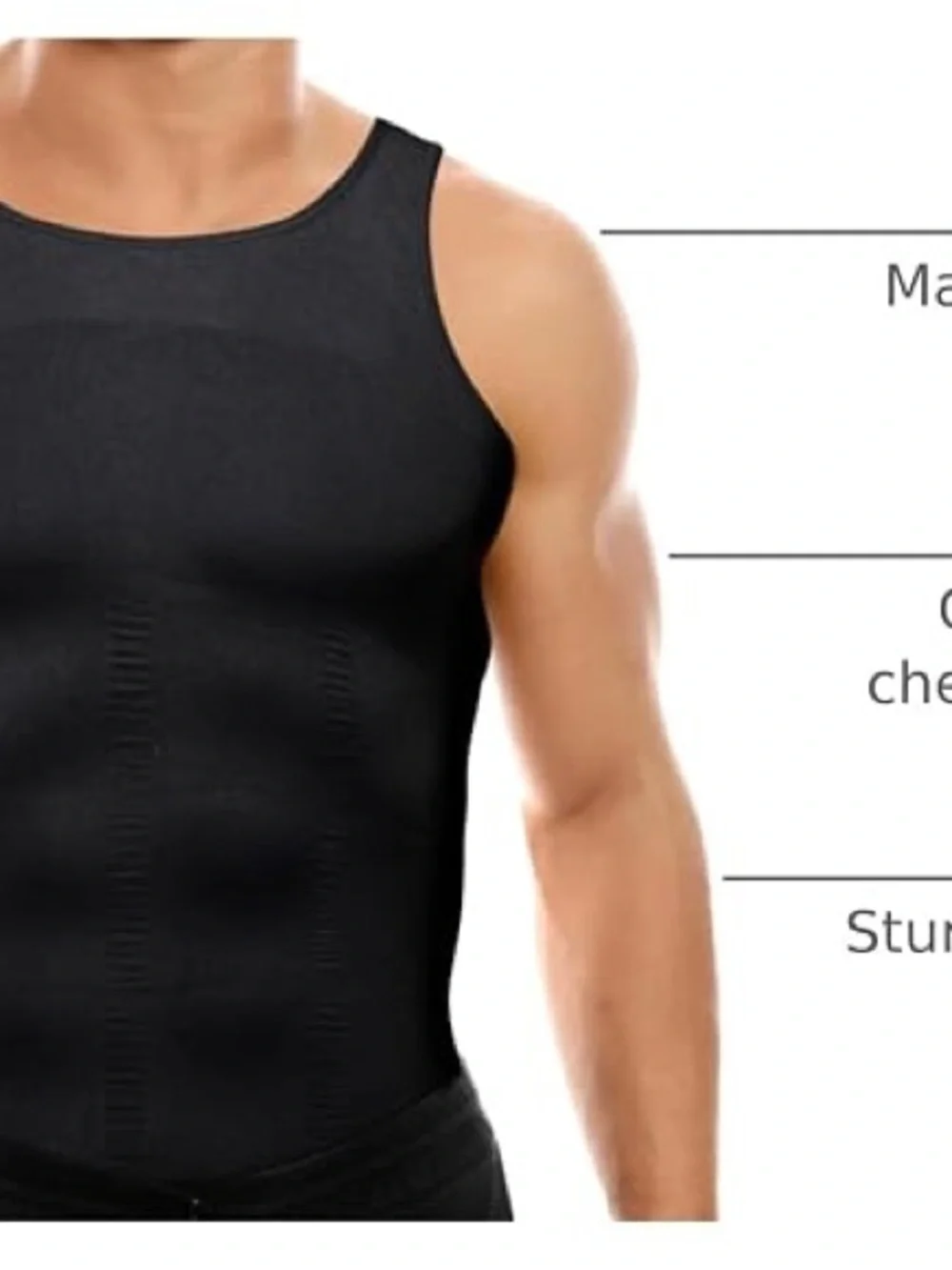 Men's Black Compression Tank Top